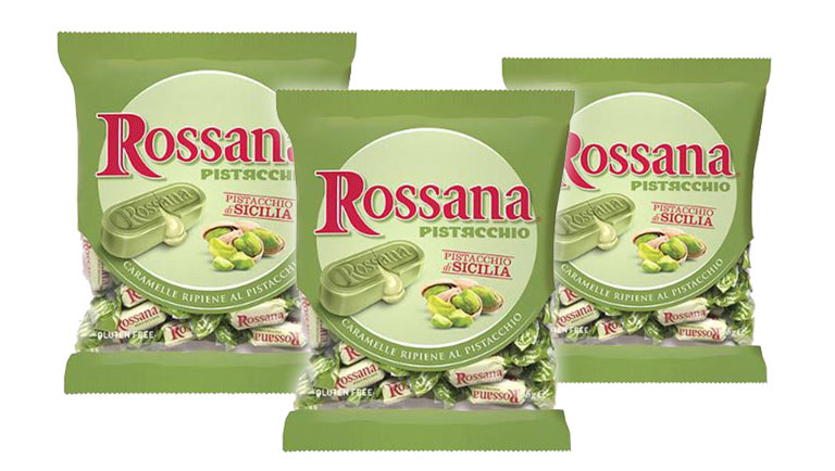 Caramelle Rossana al pistacchio: la novità 2022