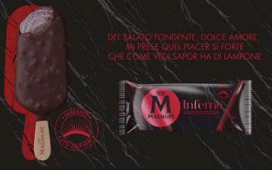 Inferno, Purgatorio e Paradiso: i nuovi gelati Magnum dedicati a Dante